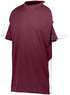 Augusta Sportswear Youth Cutter Jersey (1518), Color 'Maroon/White'